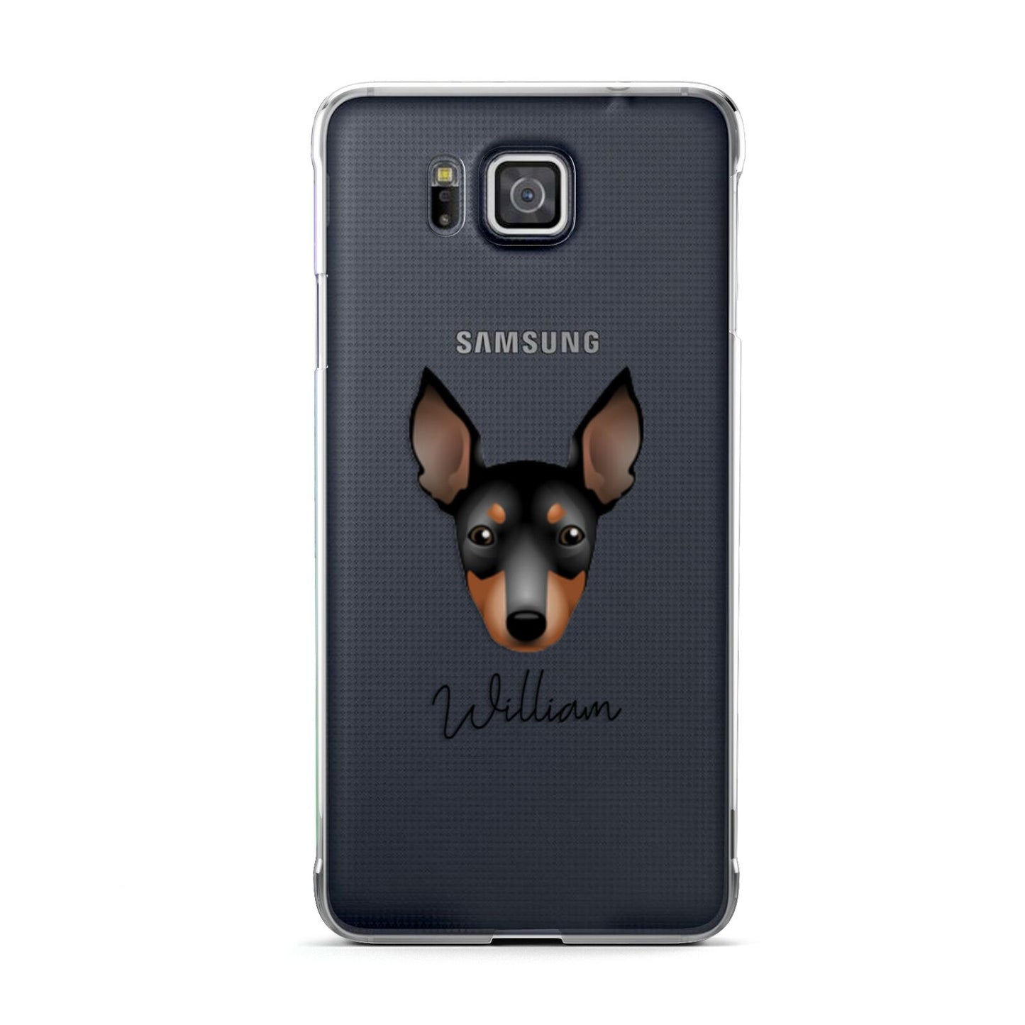 English Toy Terrier Personalised Samsung Galaxy Alpha Case