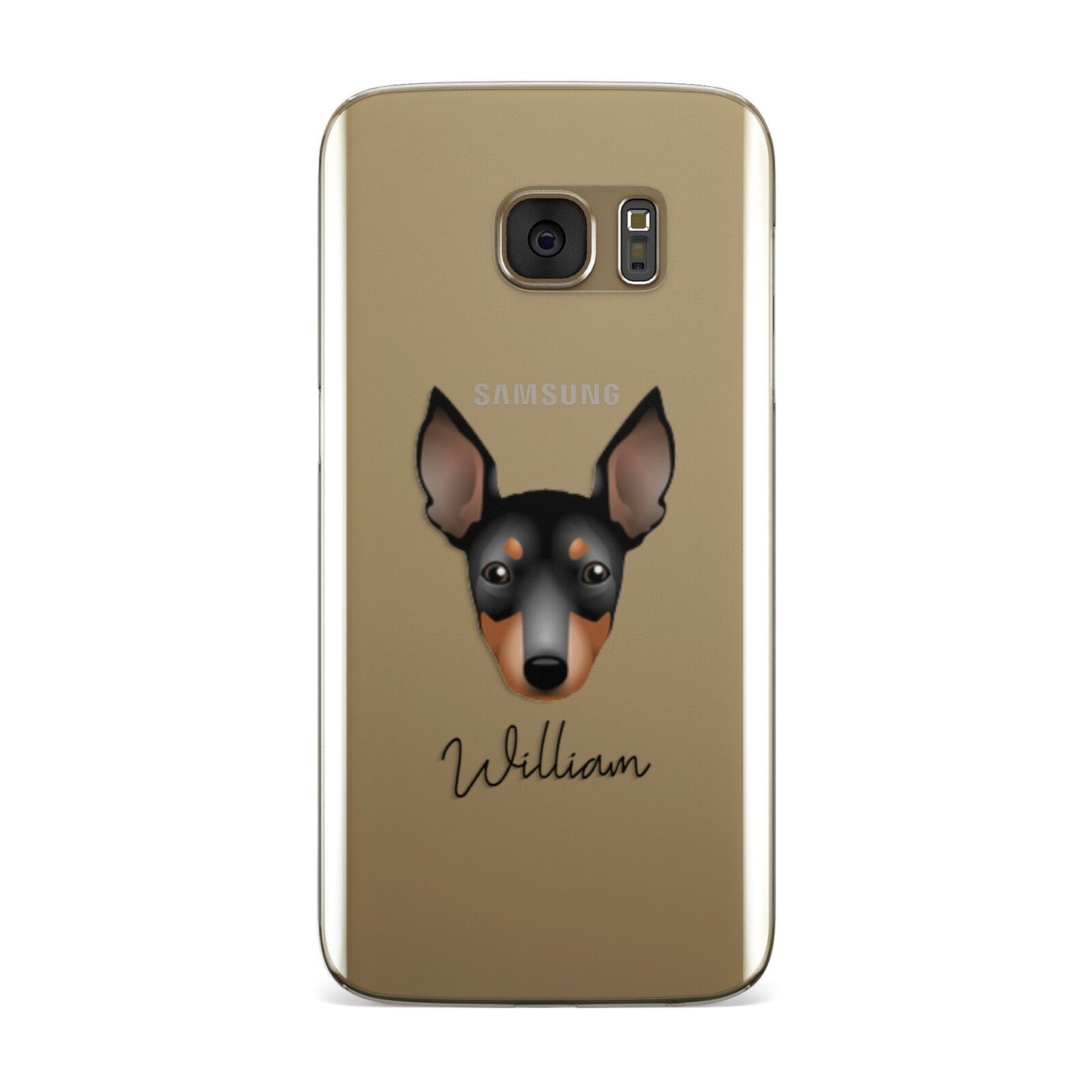 English Toy Terrier Personalised Samsung Galaxy Case