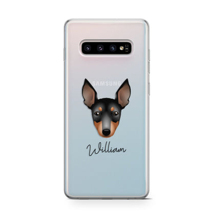 English Toy Terrier Personalised Samsung Galaxy S10 Case
