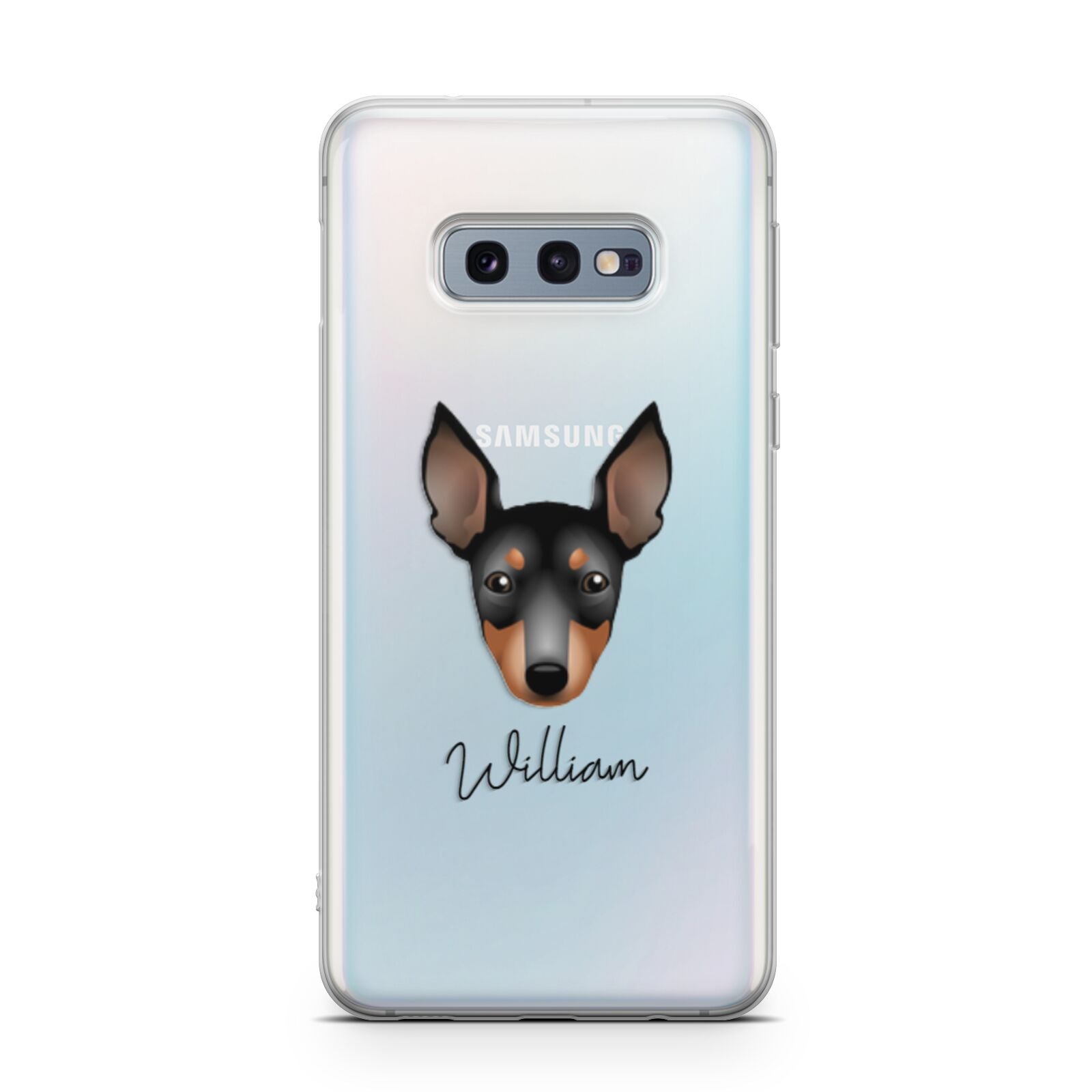 English Toy Terrier Personalised Samsung Galaxy S10E Case