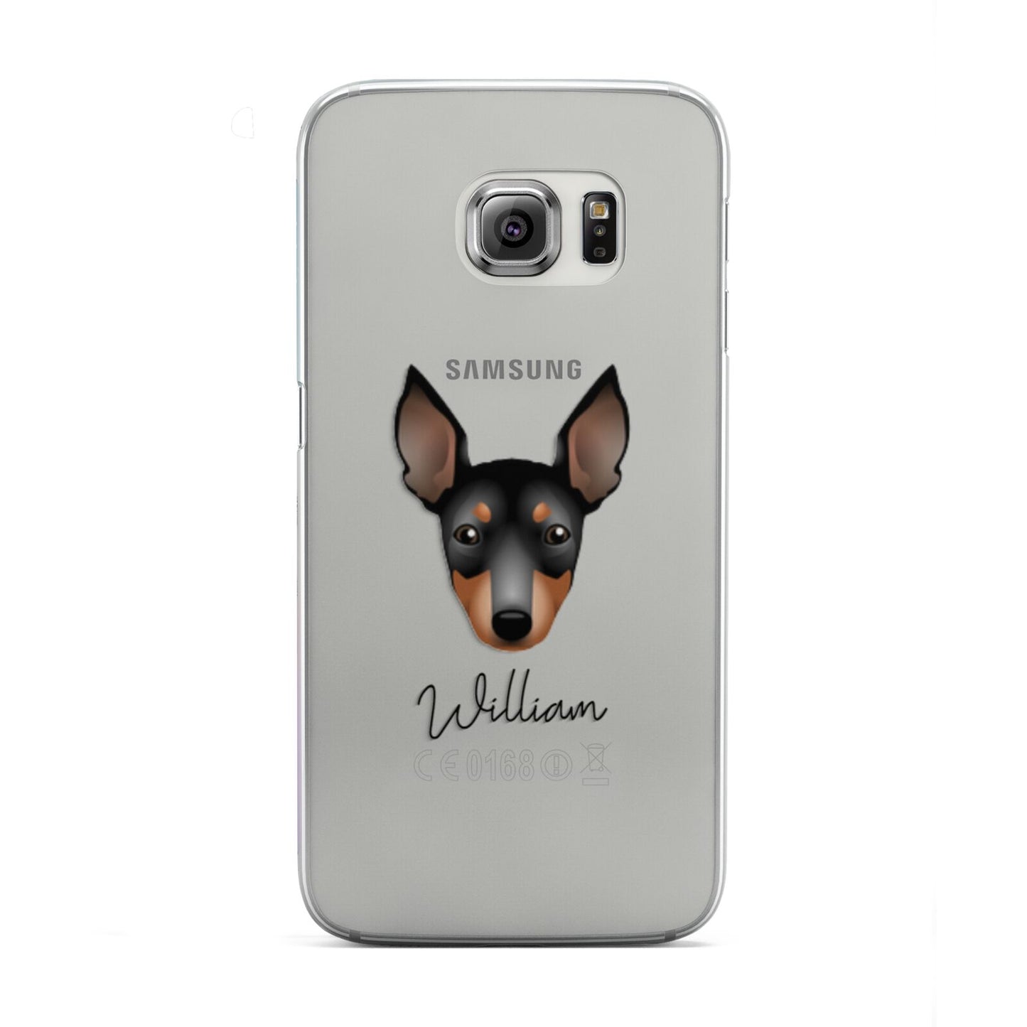 English Toy Terrier Personalised Samsung Galaxy S6 Edge Case