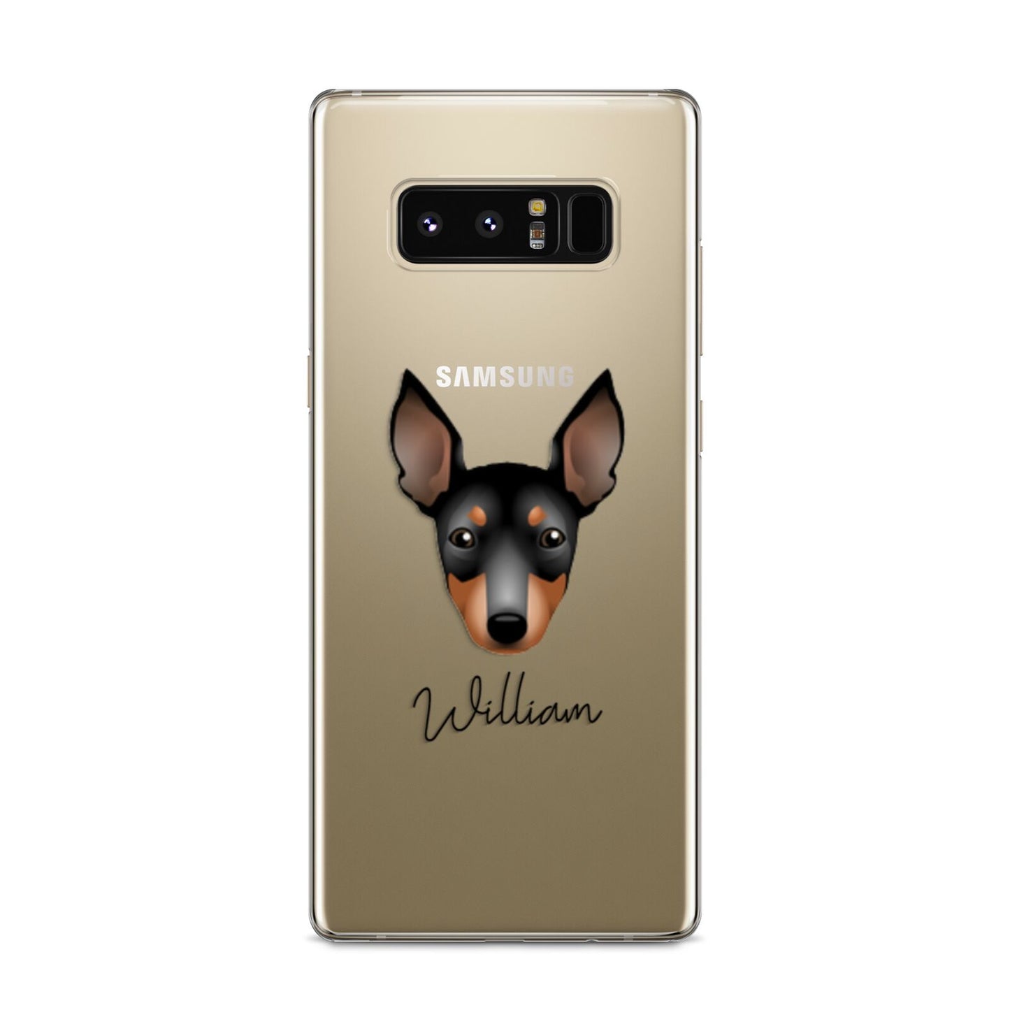 English Toy Terrier Personalised Samsung Galaxy S8 Case