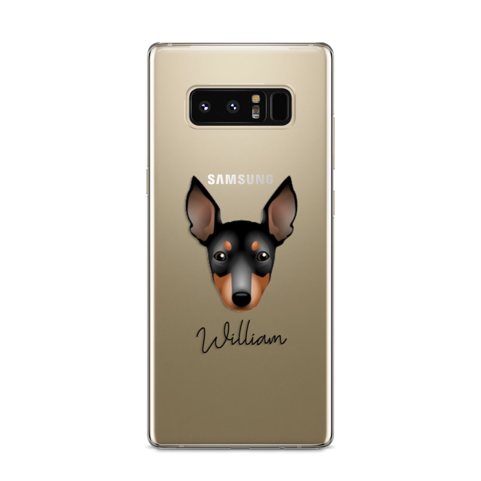 English Toy Terrier Personalised Samsung Galaxy S8 Case