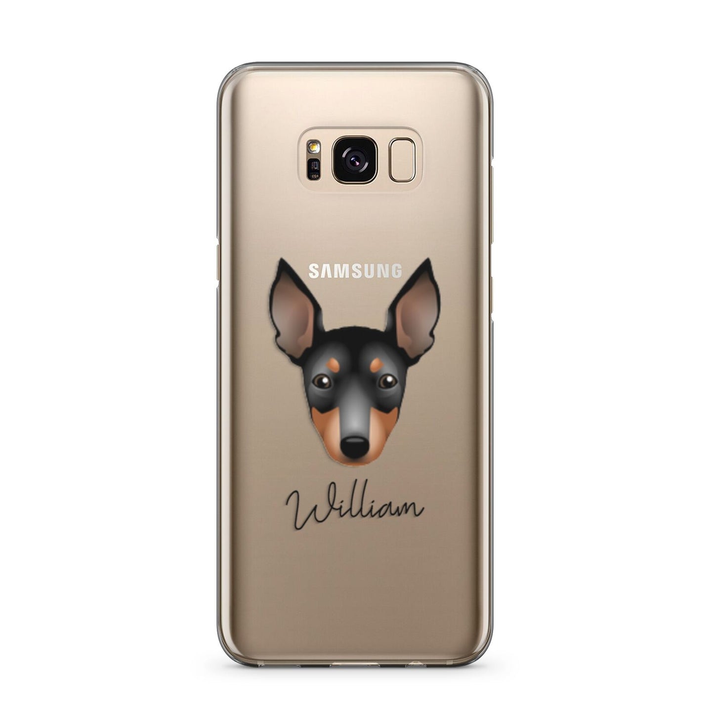 English Toy Terrier Personalised Samsung Galaxy S8 Plus Case