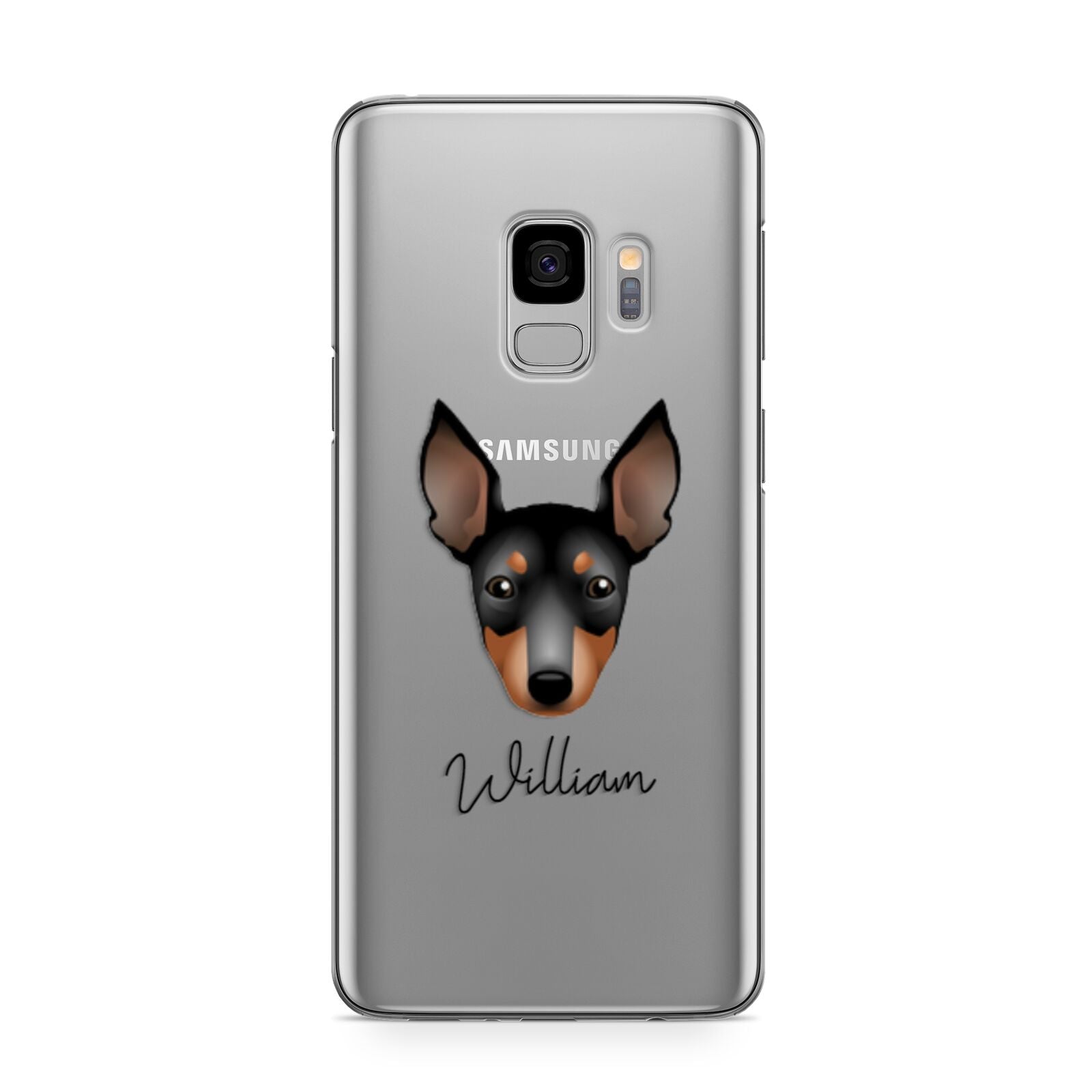 English Toy Terrier Personalised Samsung Galaxy S9 Case