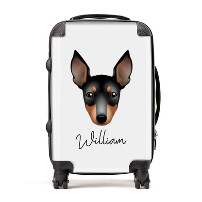 English Toy Terrier Personalised Suitcase