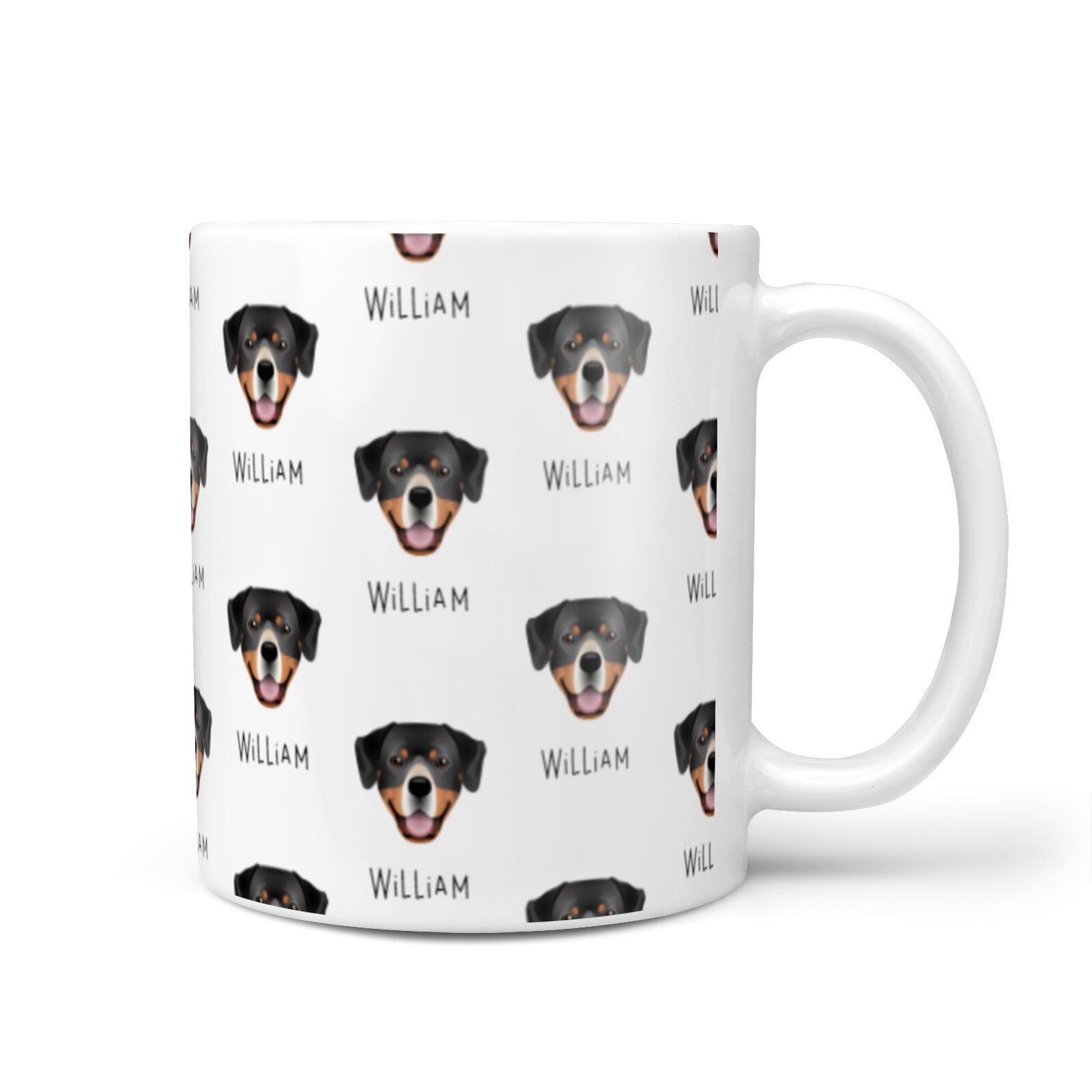Entlebucher Mountain Dog Icon with Name 10oz Mug