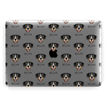 Entlebucher Mountain Dog Icon with Name Apple MacBook Case
