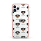 Entlebucher Mountain Dog Icon with Name Apple iPhone 11 Pro in Silver with Pink Impact Case