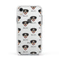 Entlebucher Mountain Dog Icon with Name Apple iPhone XR Impact Case White Edge on Silver Phone