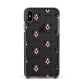 Entlebucher Mountain Dog Icon with Name Apple iPhone Xs Max Impact Case Black Edge on Black Phone