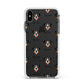 Entlebucher Mountain Dog Icon with Name Apple iPhone Xs Max Impact Case White Edge on Black Phone
