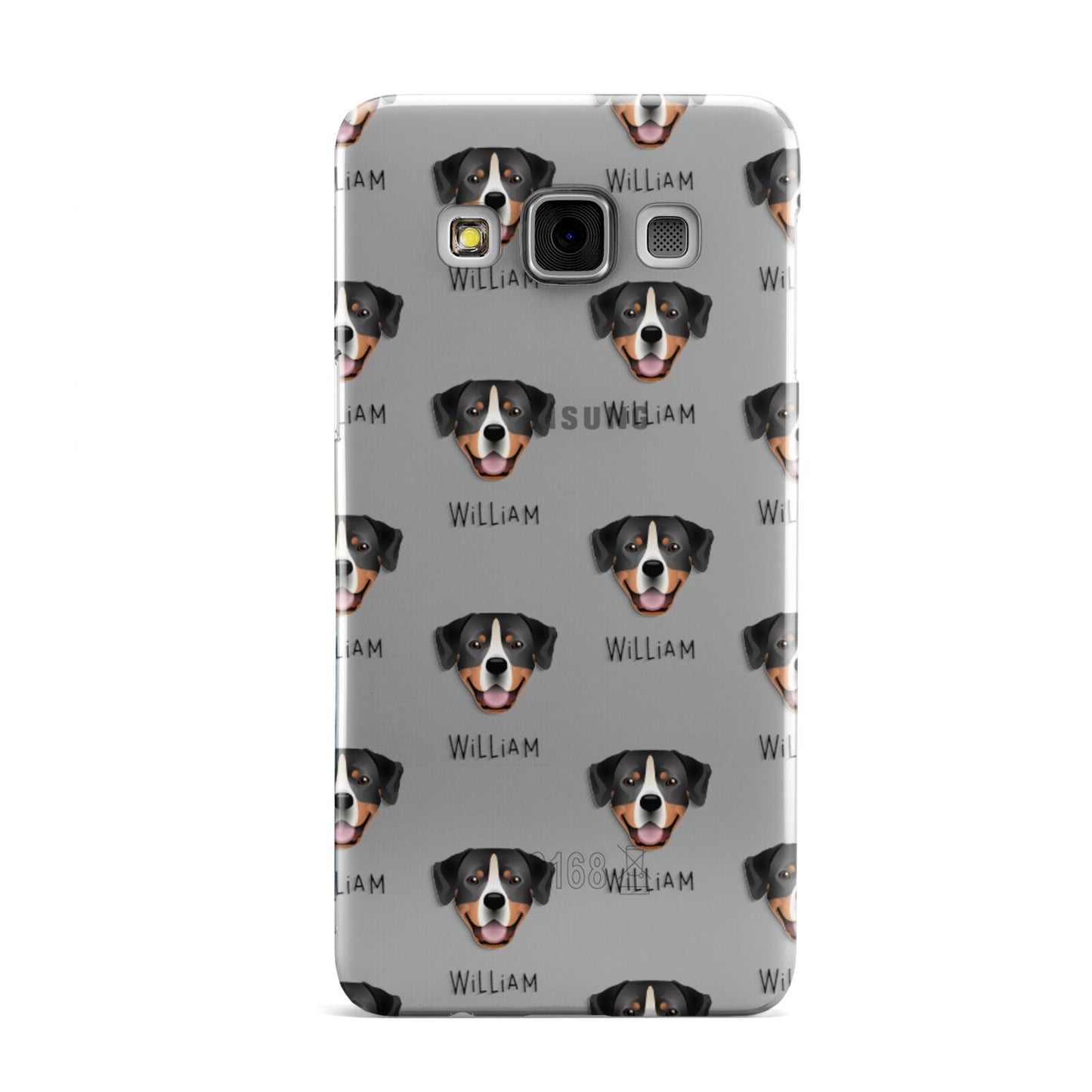 Entlebucher Mountain Dog Icon with Name Samsung Galaxy A3 Case