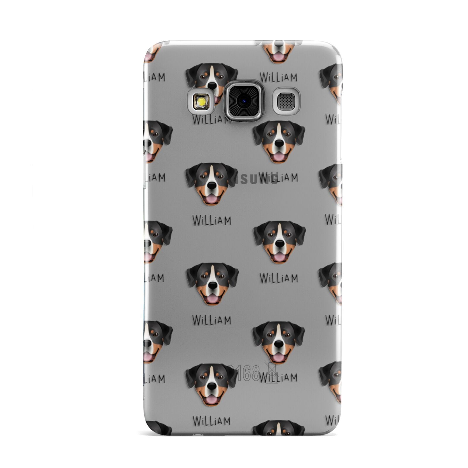 Entlebucher Mountain Dog Icon with Name Samsung Galaxy A3 Case