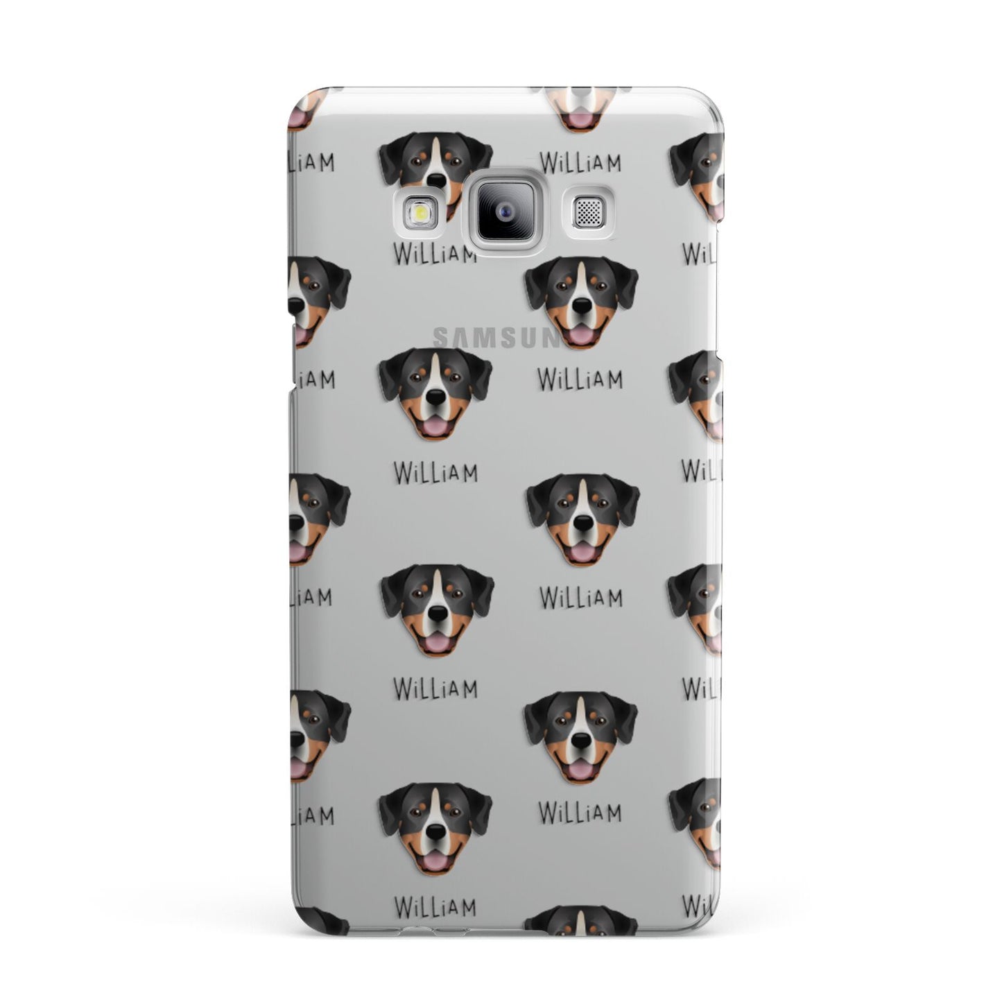 Entlebucher Mountain Dog Icon with Name Samsung Galaxy A7 2015 Case