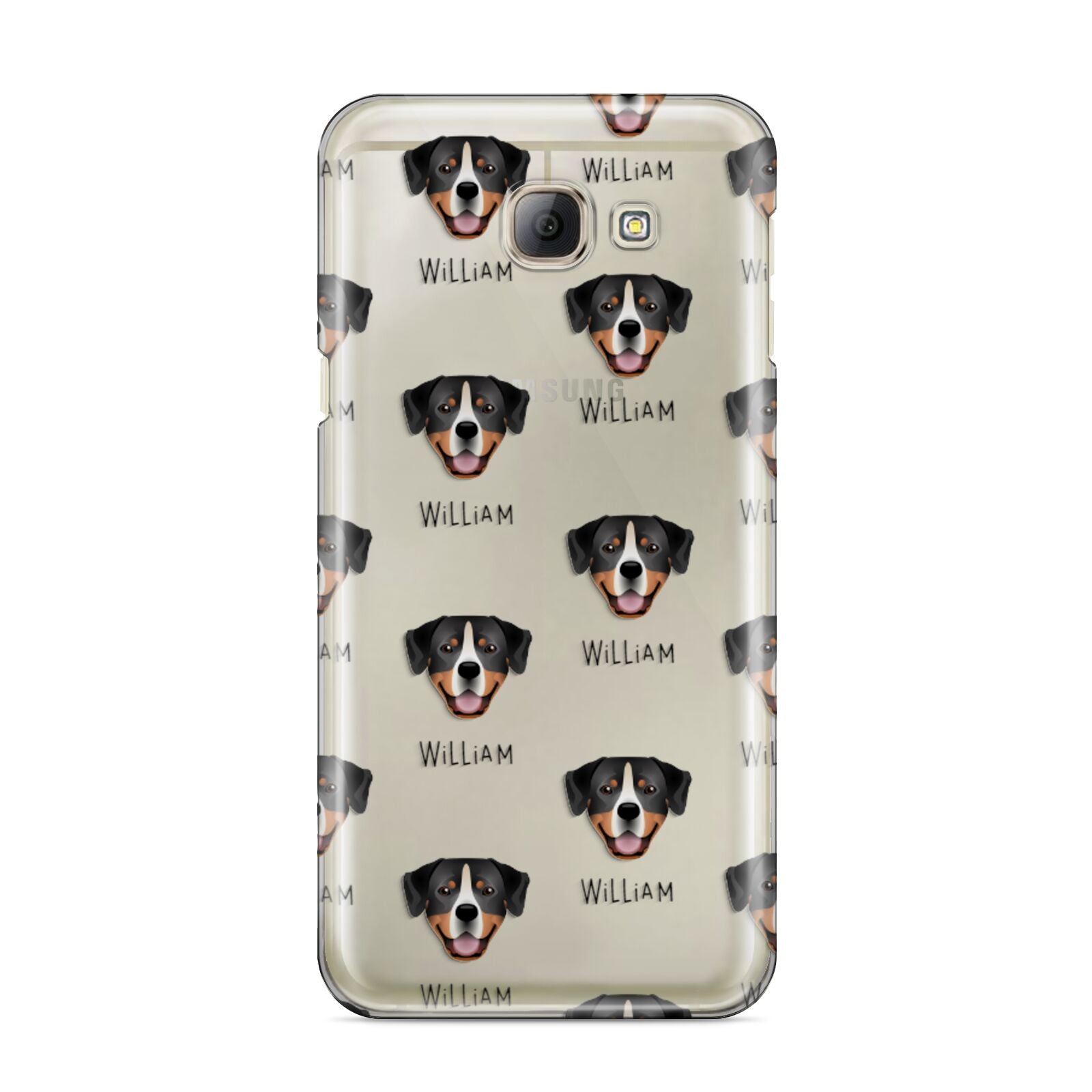 Entlebucher Mountain Dog Icon with Name Samsung Galaxy A8 2016 Case