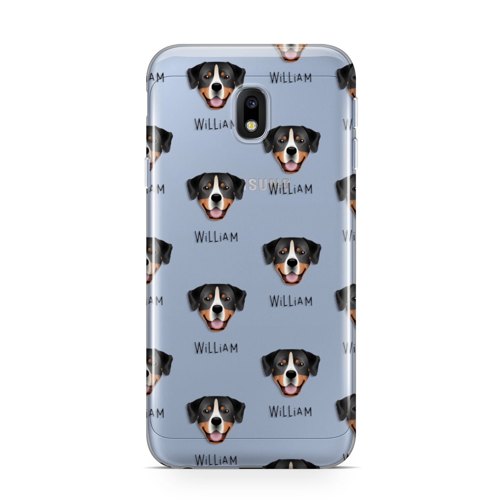 Entlebucher Mountain Dog Icon with Name Samsung Galaxy J3 2017 Case