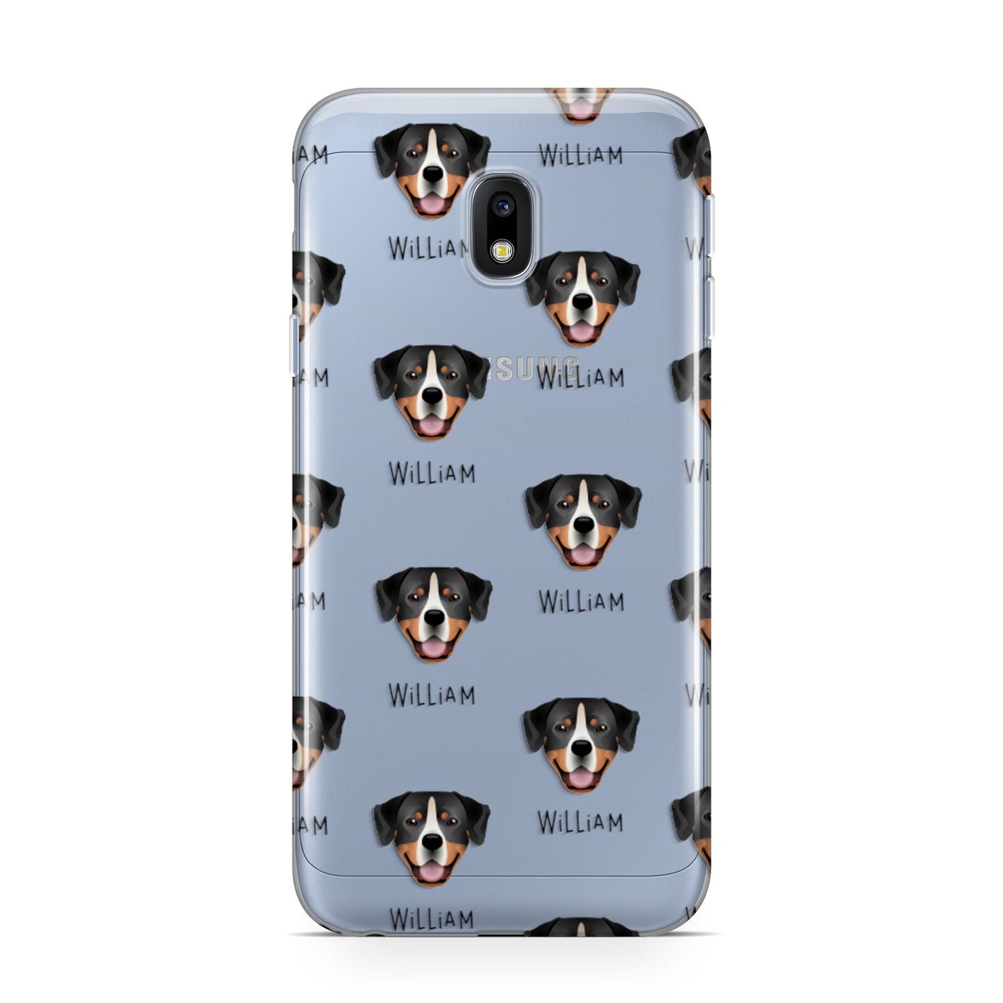 Entlebucher Mountain Dog Icon with Name Samsung Galaxy J3 2017 Case