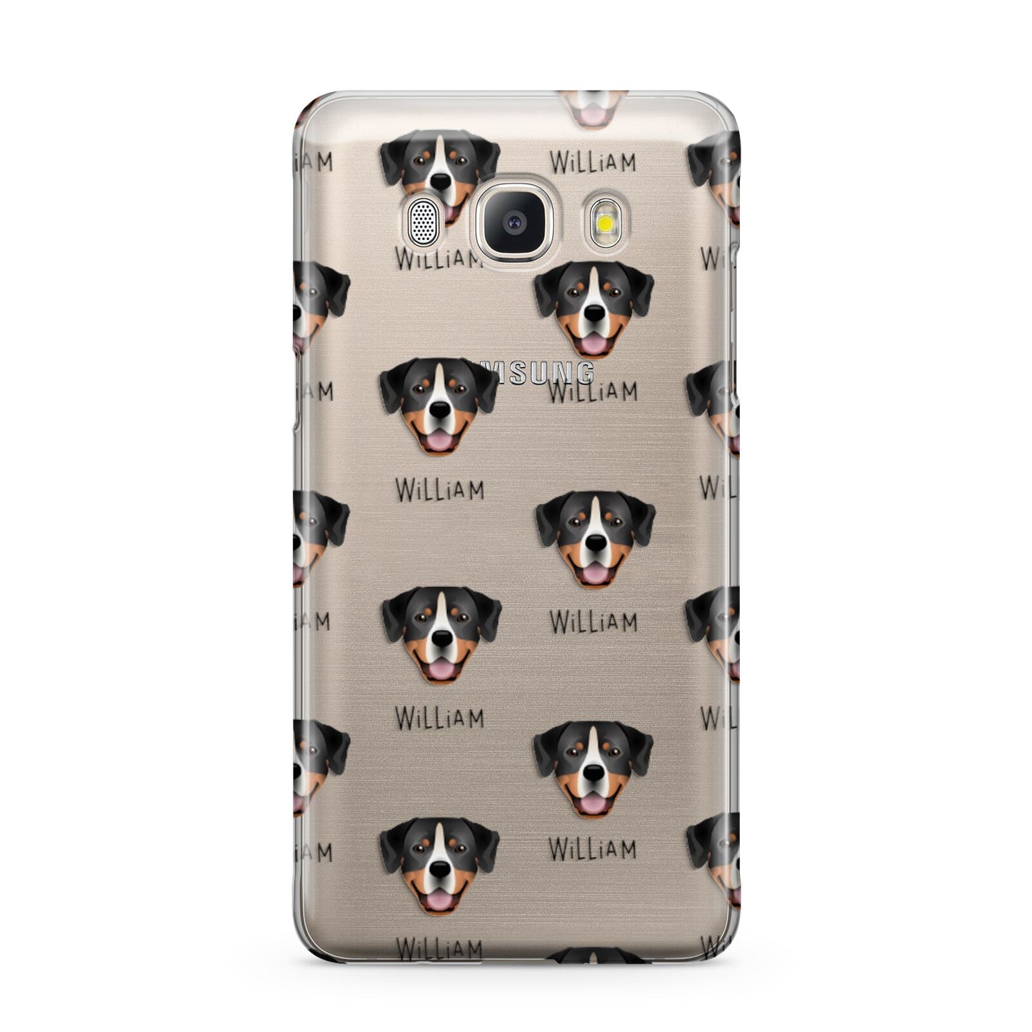 Entlebucher Mountain Dog Icon with Name Samsung Galaxy J5 2016 Case