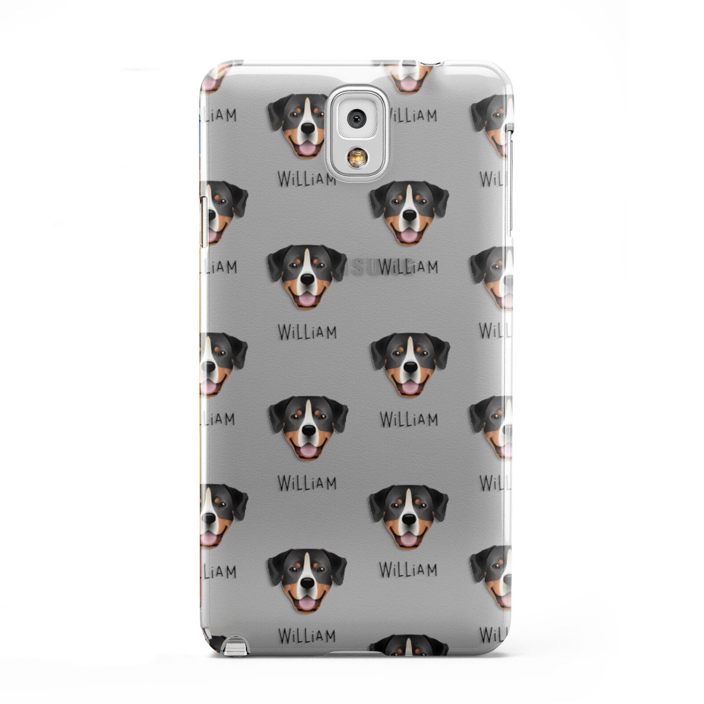 Entlebucher Mountain Dog Icon with Name Samsung Galaxy Note 3 Case