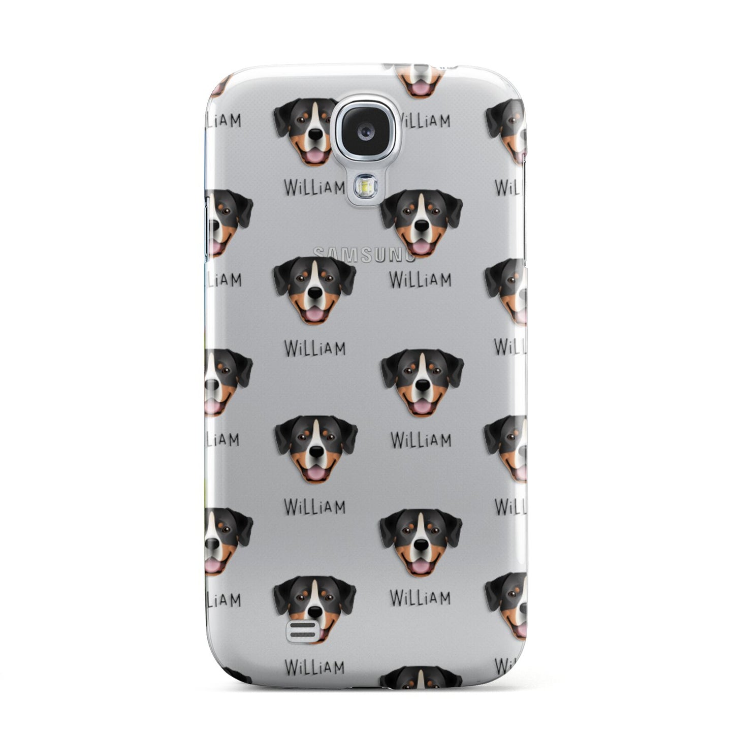 Entlebucher Mountain Dog Icon with Name Samsung Galaxy S4 Case