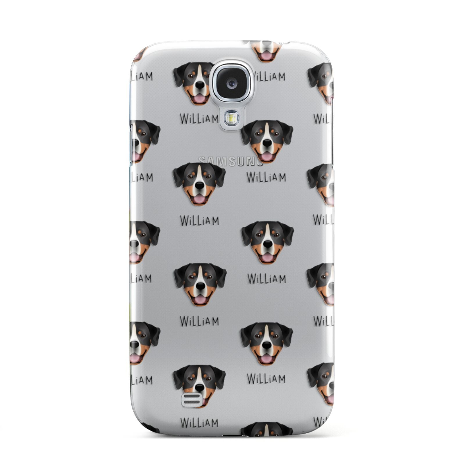 Entlebucher Mountain Dog Icon with Name Samsung Galaxy S4 Case