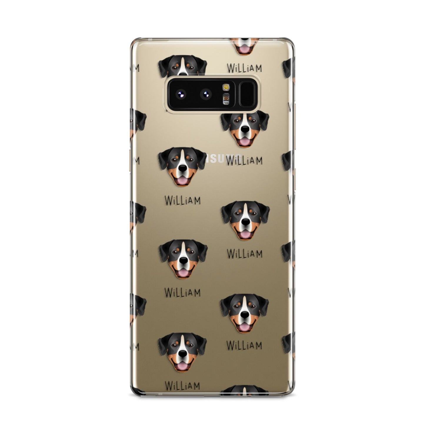 Entlebucher Mountain Dog Icon with Name Samsung Galaxy S8 Case