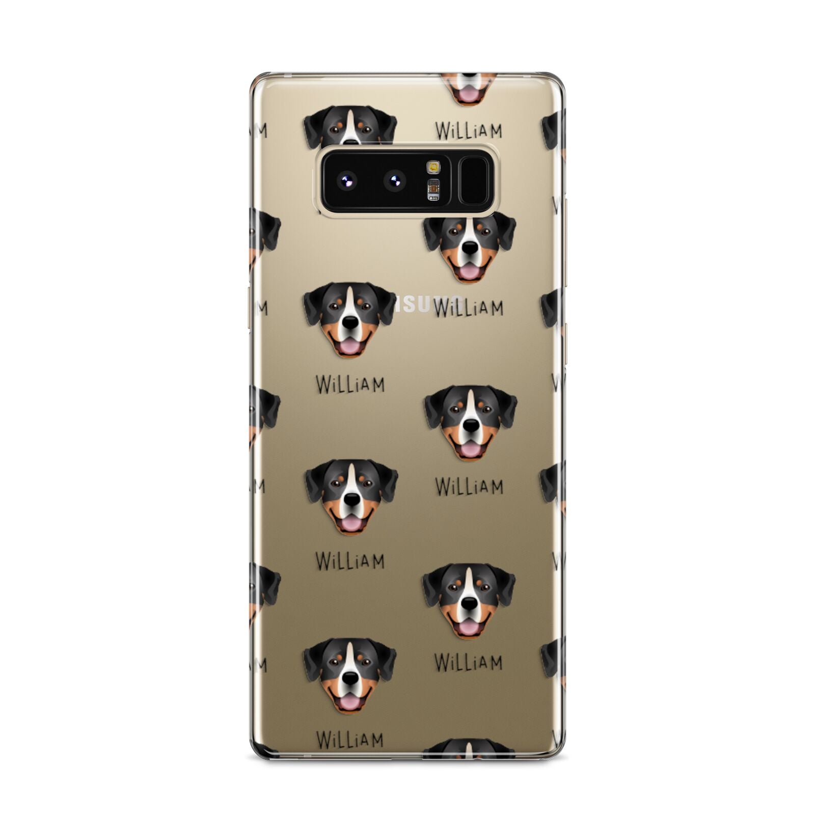 Entlebucher Mountain Dog Icon with Name Samsung Galaxy S8 Case