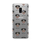Entlebucher Mountain Dog Icon with Name Samsung Galaxy S9 Plus Case on Silver phone