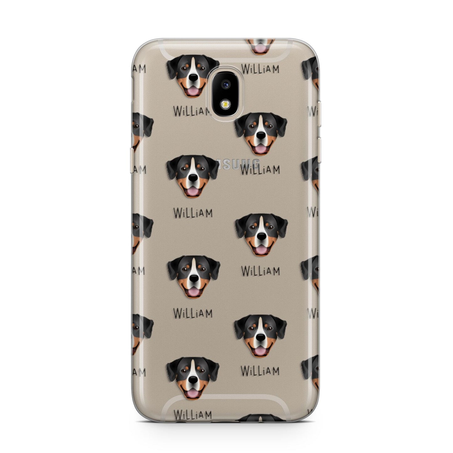 Entlebucher Mountain Dog Icon with Name Samsung J5 2017 Case