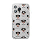 Entlebucher Mountain Dog Icon with Name iPhone 14 Pro Max Glitter Tough Case Silver