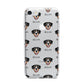 Entlebucher Mountain Dog Icon with Name iPhone 7 Bumper Case on Silver iPhone