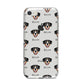 Entlebucher Mountain Dog Icon with Name iPhone 8 Bumper Case on Silver iPhone