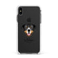 Entlebucher Mountain Dog Personalised Apple iPhone Xs Max Impact Case White Edge on Black Phone