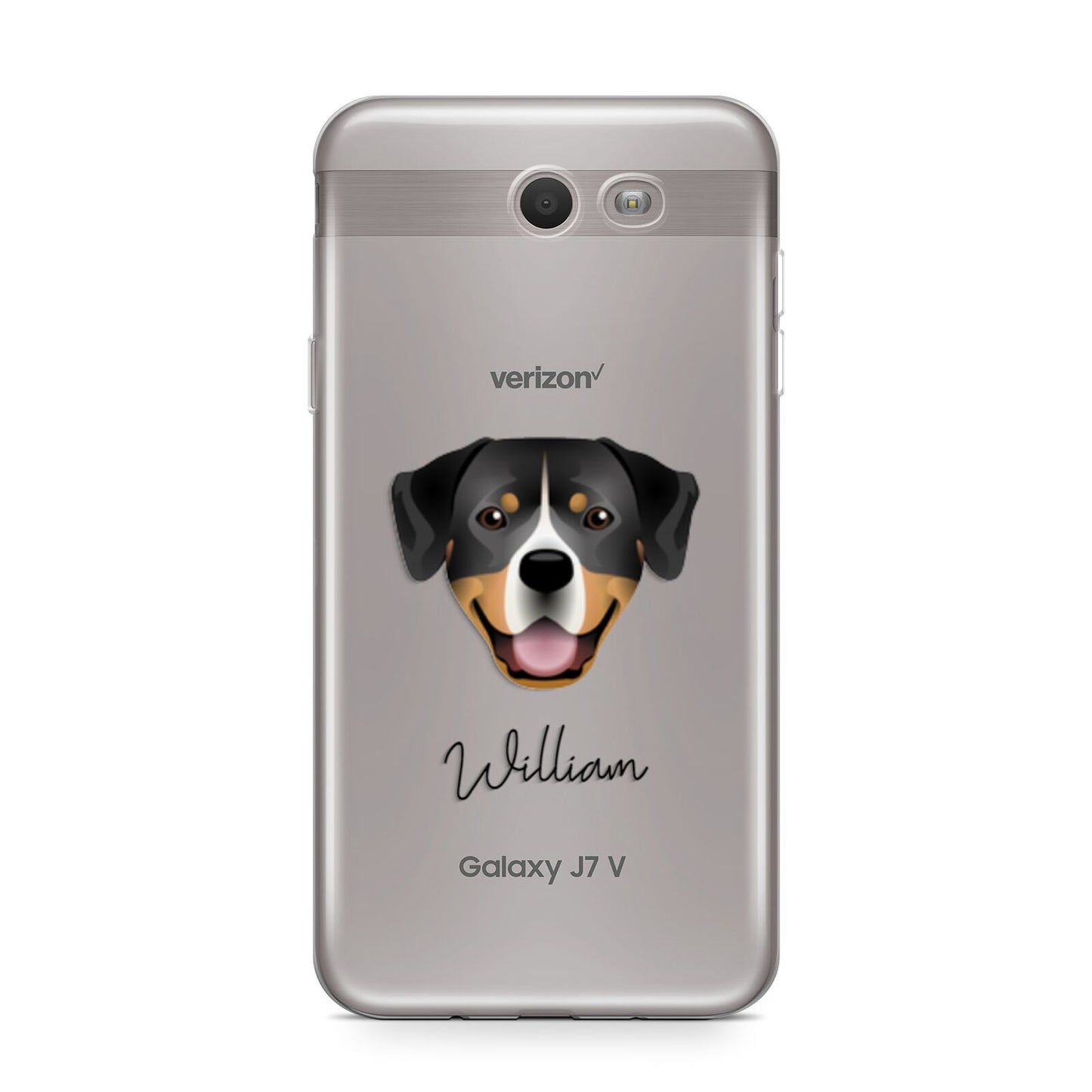 Entlebucher Mountain Dog Personalised Samsung Galaxy J7 2017 Case