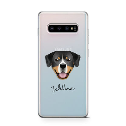 Entlebucher Mountain Dog Personalised Samsung Galaxy S10 Case