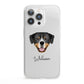 Entlebucher Mountain Dog Personalised iPhone 13 Pro Clear Bumper Case