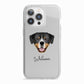 Entlebucher Mountain Dog Personalised iPhone 13 Pro TPU Impact Case with White Edges