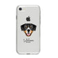 Entlebucher Mountain Dog Personalised iPhone 8 Bumper Case on Silver iPhone