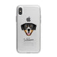 Entlebucher Mountain Dog Personalised iPhone X Bumper Case on Silver iPhone Alternative Image 1