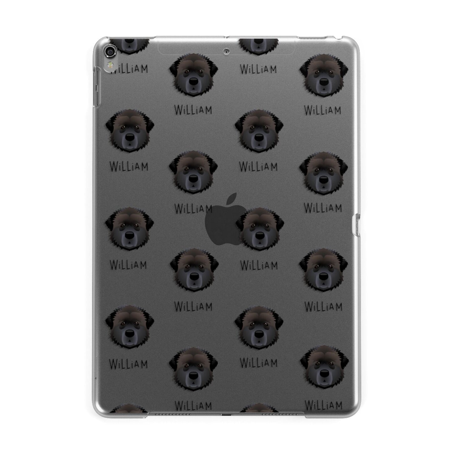 Estrela Mountain Dog Icon with Name Apple iPad Grey Case