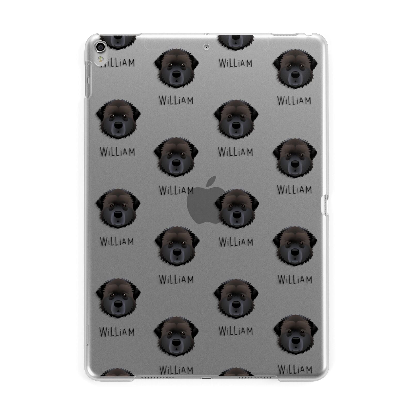 Estrela Mountain Dog Icon with Name Apple iPad Silver Case