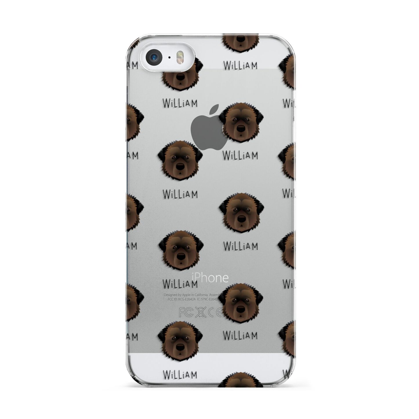 Estrela Mountain Dog Icon with Name Apple iPhone 5 Case