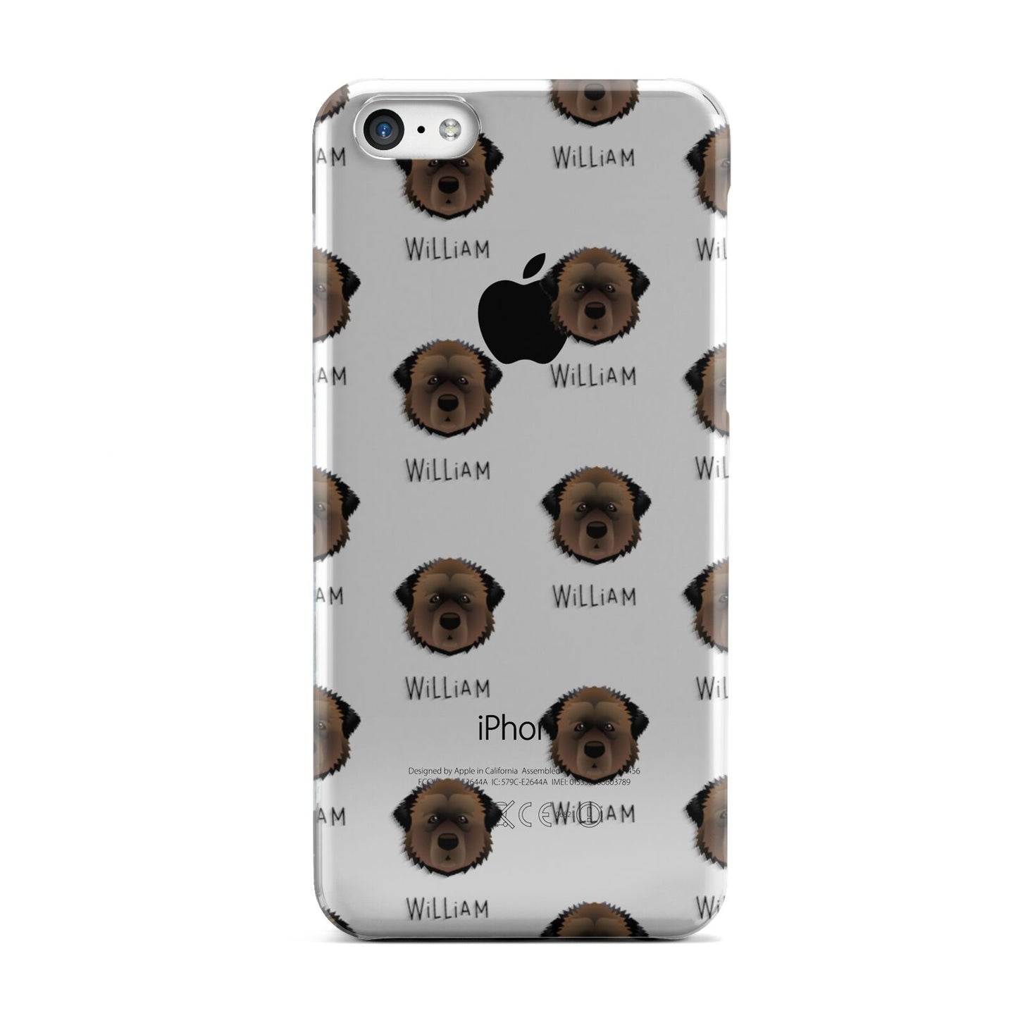 Estrela Mountain Dog Icon with Name Apple iPhone 5c Case