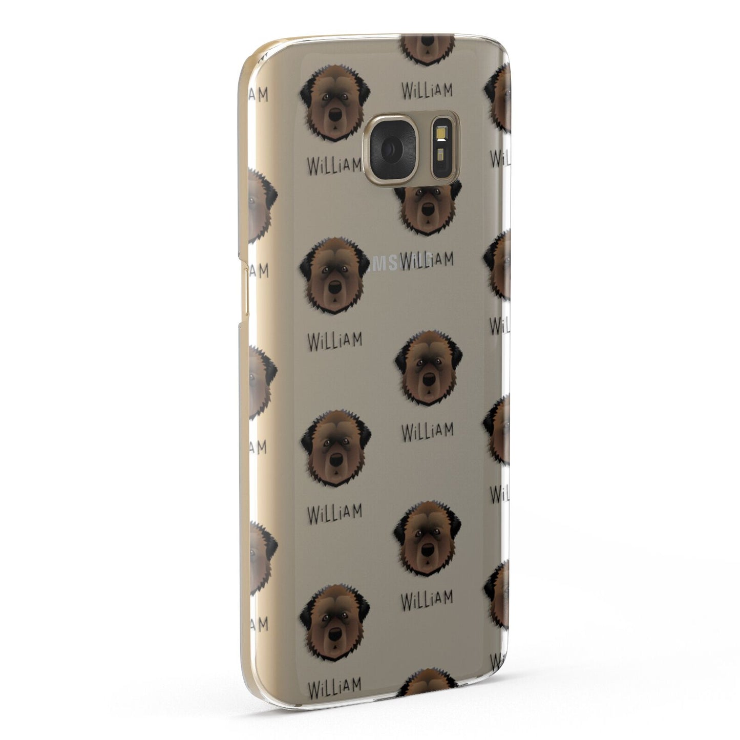 Estrela Mountain Dog Icon with Name Samsung Galaxy Case Fourty Five Degrees