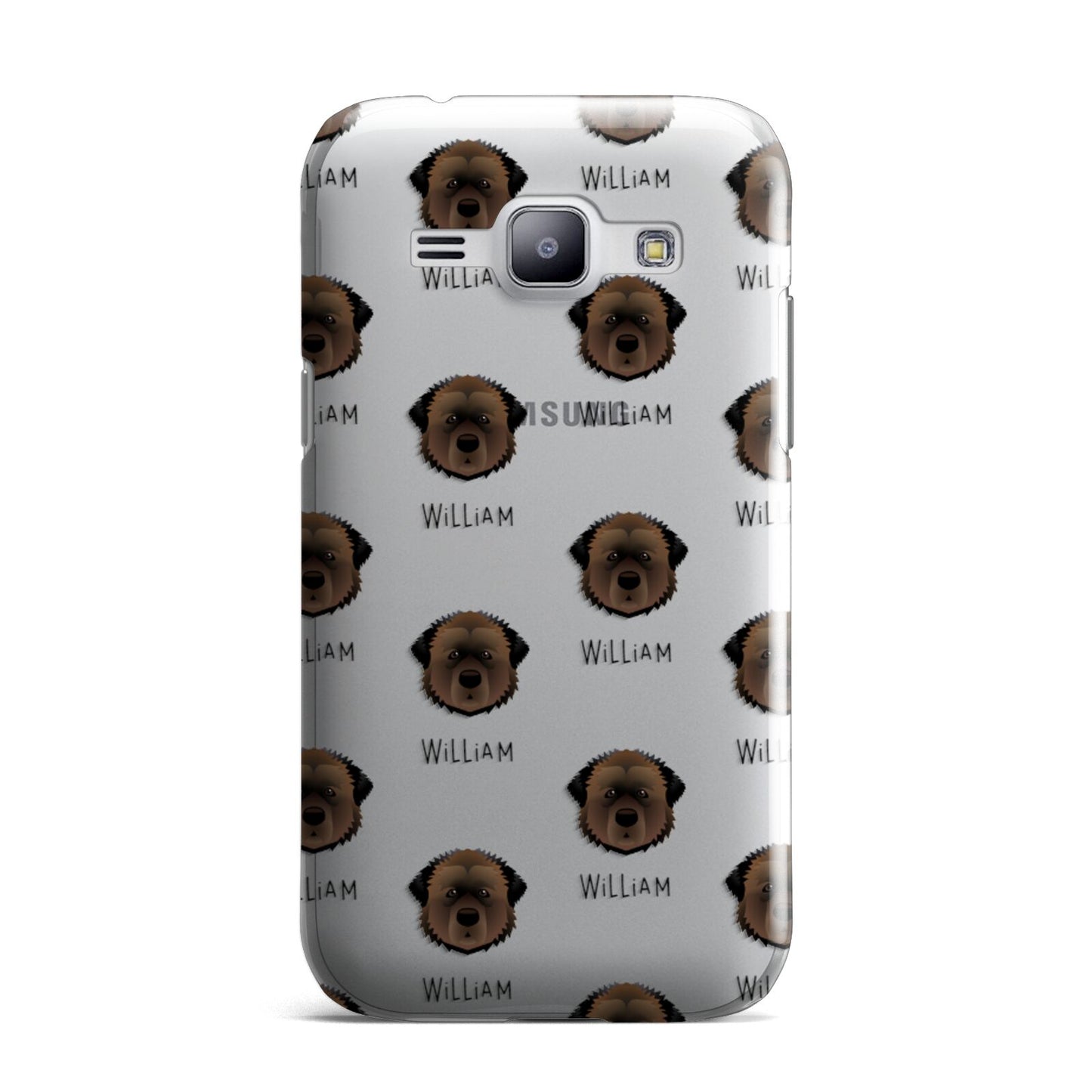 Estrela Mountain Dog Icon with Name Samsung Galaxy J1 2015 Case