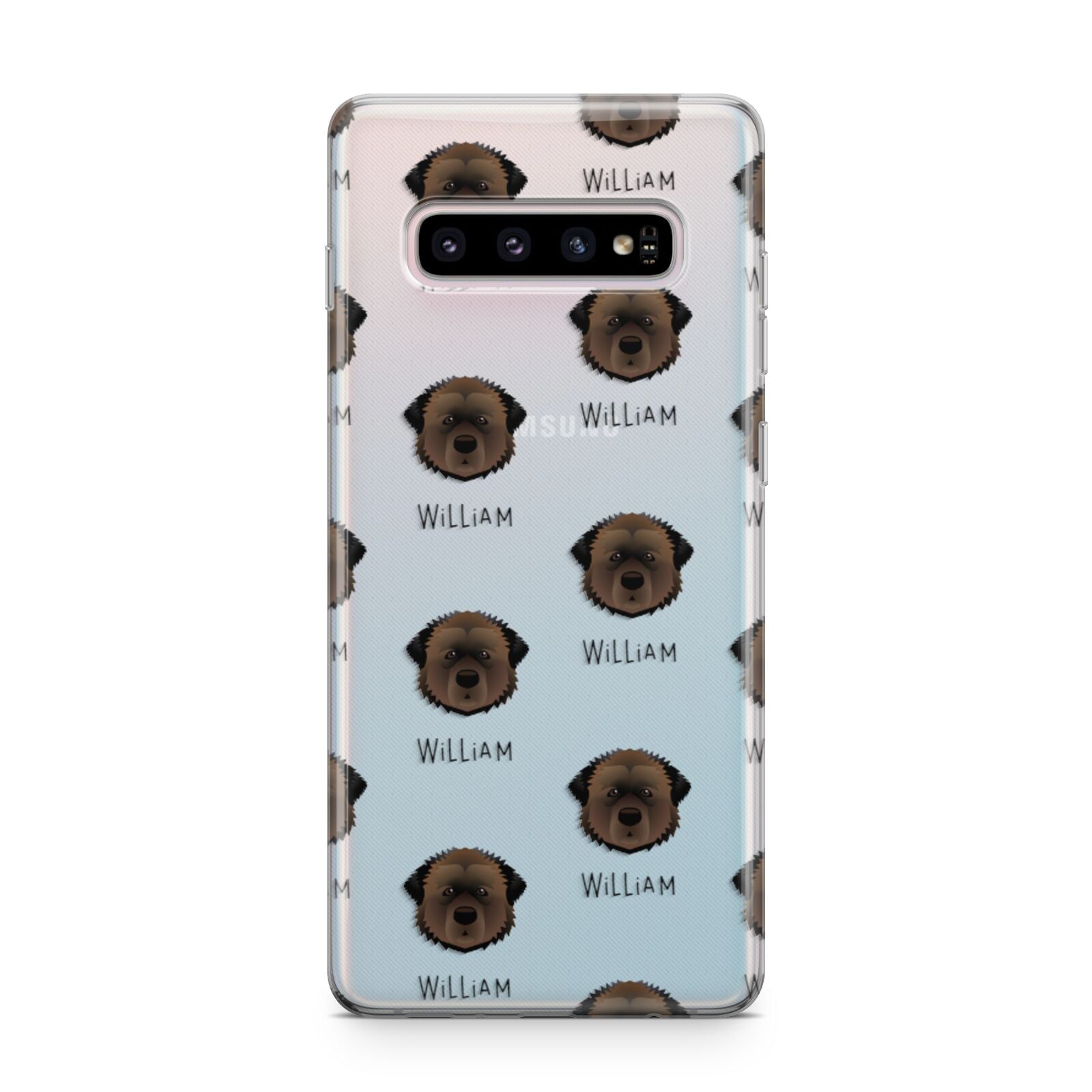 Estrela Mountain Dog Icon with Name Samsung Galaxy S10 Plus Case
