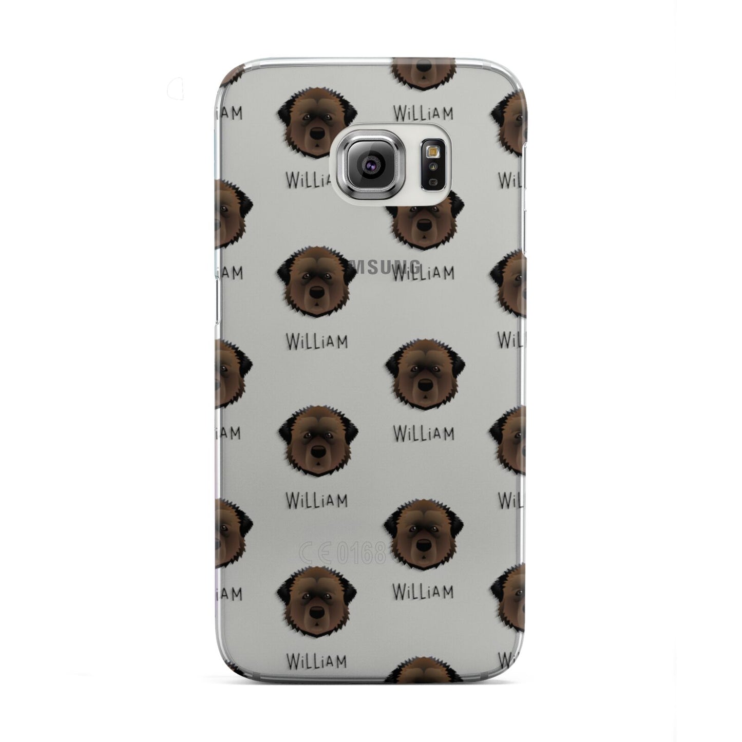 Estrela Mountain Dog Icon with Name Samsung Galaxy S6 Edge Case