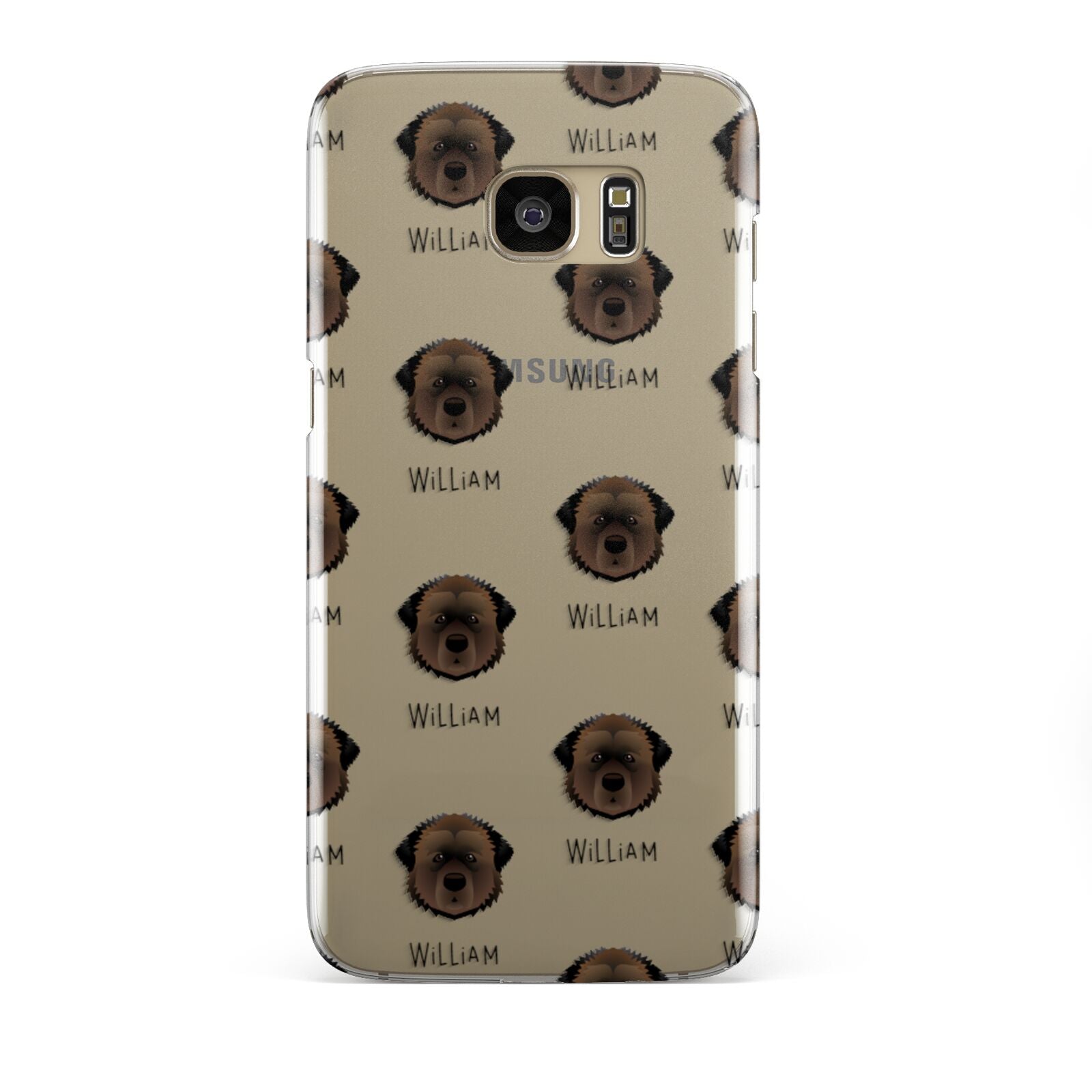 Estrela Mountain Dog Icon with Name Samsung Galaxy S7 Edge Case
