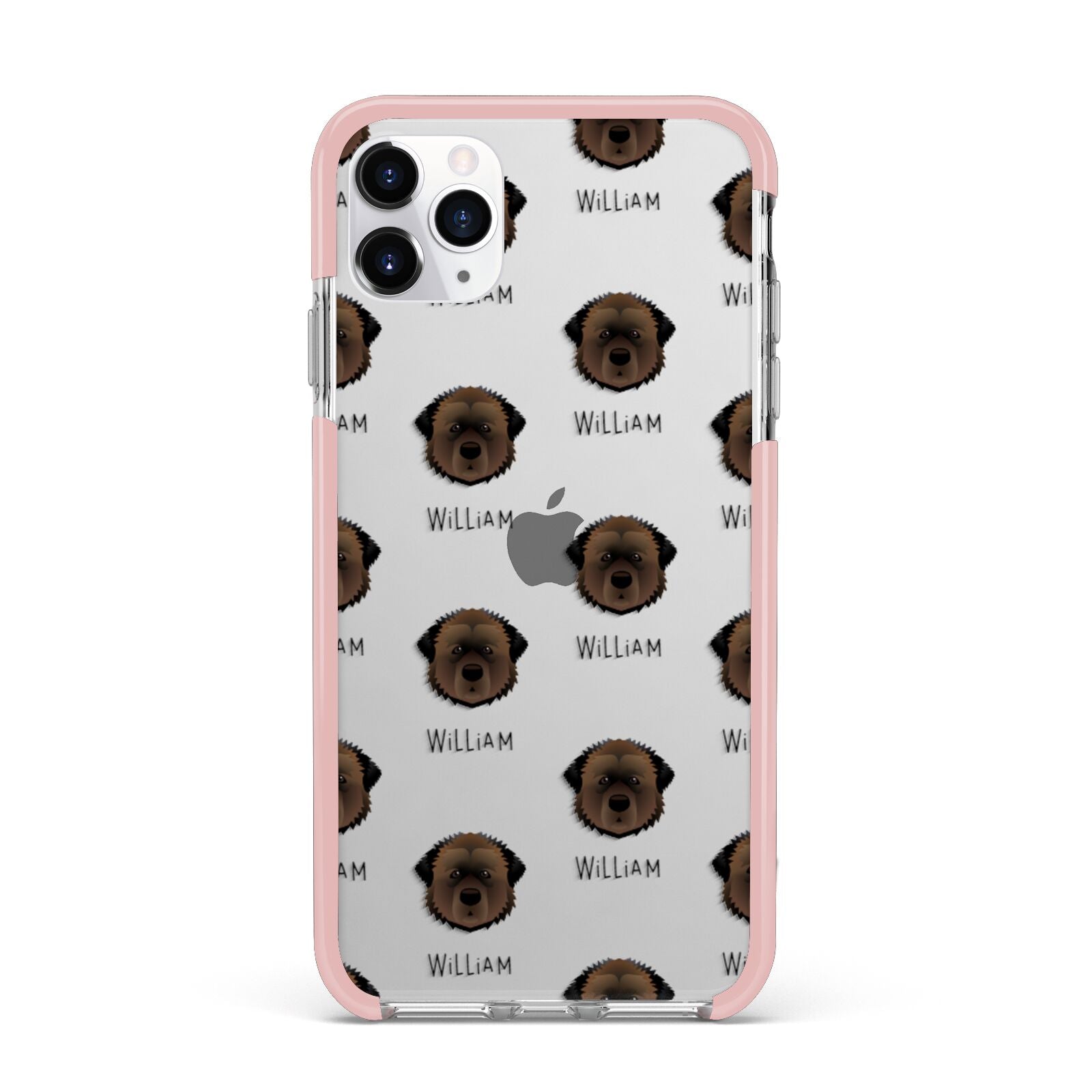 Estrela Mountain Dog Icon with Name iPhone 11 Pro Max Impact Pink Edge Case